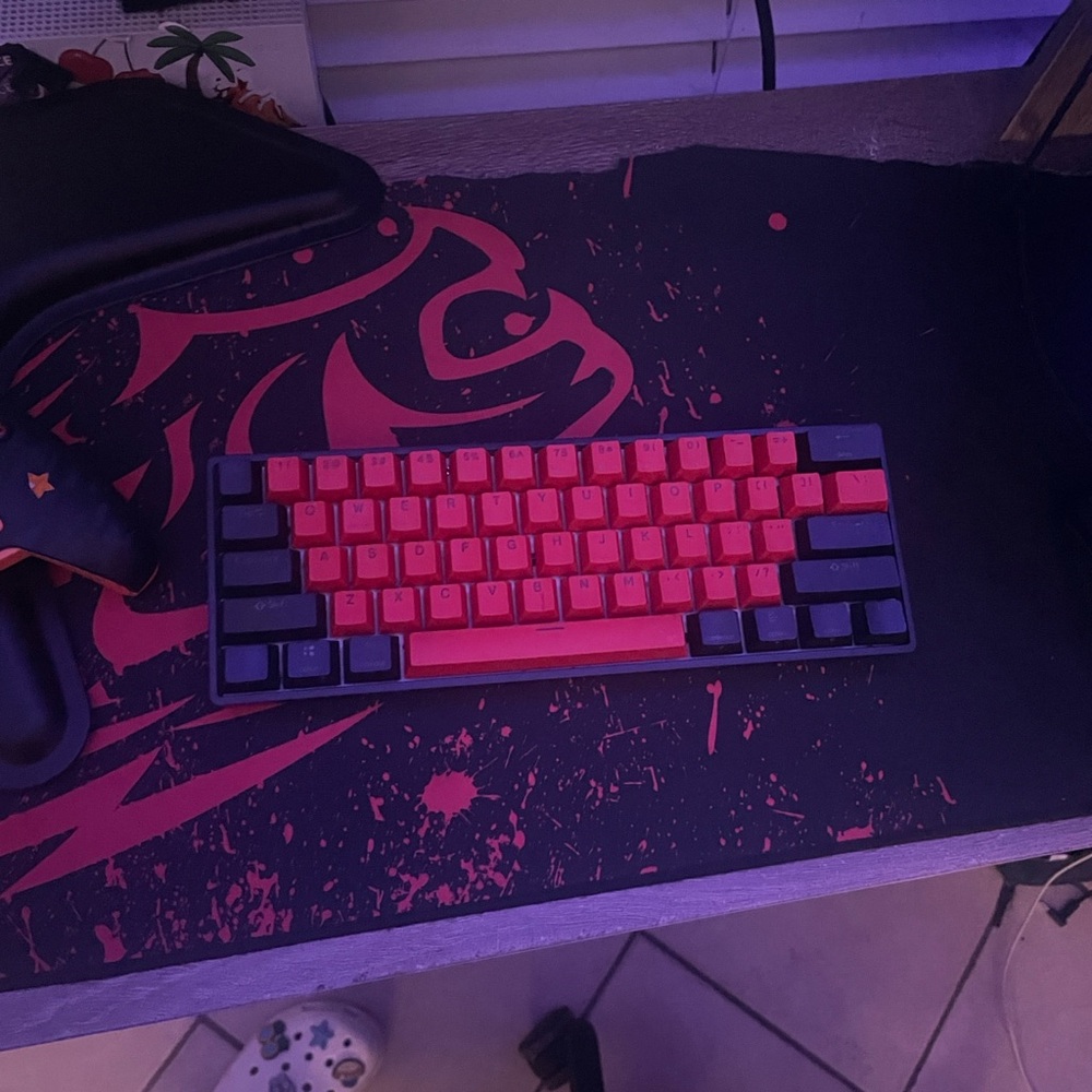 Red and Black Mechanical Keyboard Tkl